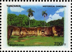 Historical Zanzibar - Maruhubi Ruins - Philately Tanzania stamps