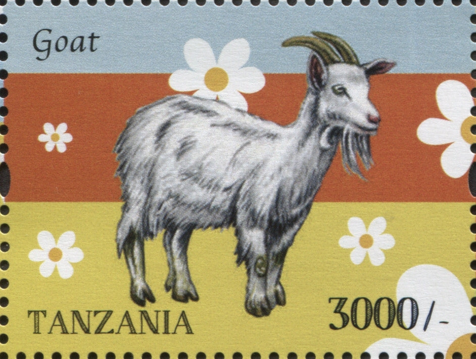 Farm Animals - Goat - Philately Tanzania stamps