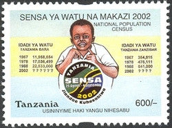 National Population Census 2002 - Philately Tanzania stamps