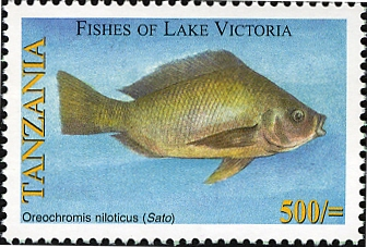 Fishes of Lake Victoria - Oreochromis - Philately Tanzania stamps