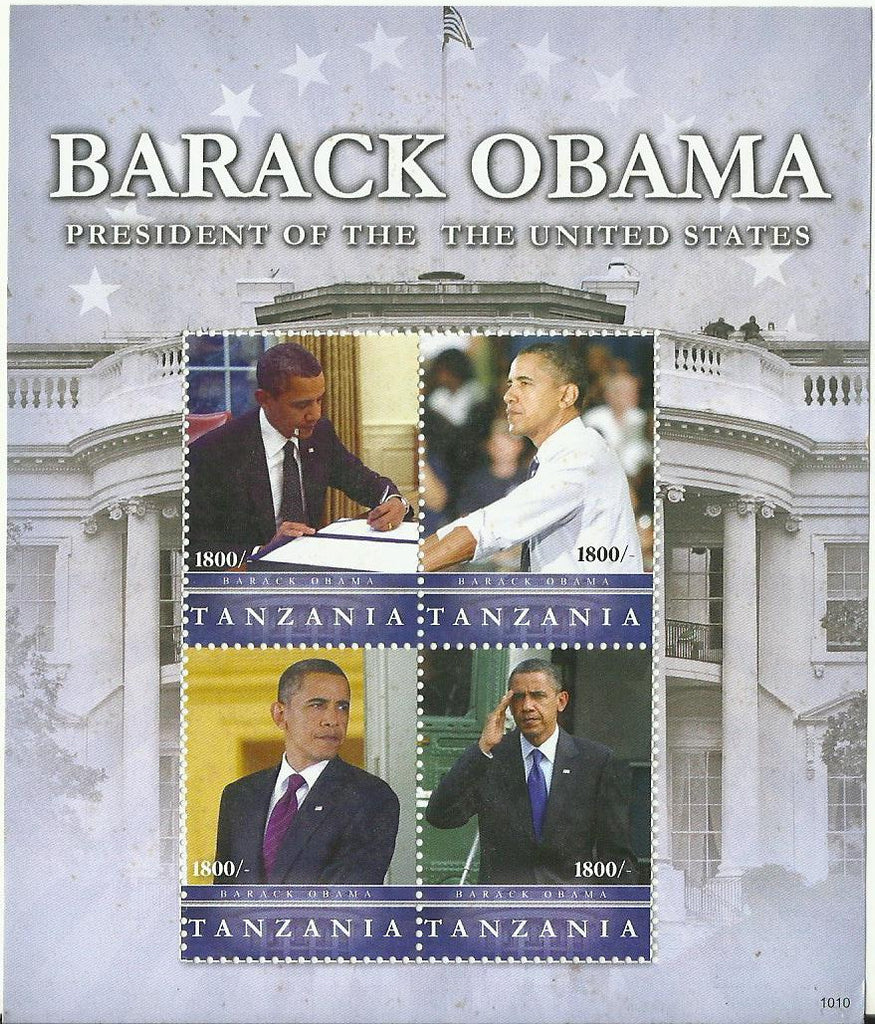 Barack Obama - President of the USA - Sheetlet - Philately Tanzania stamps