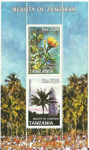 Beauty of Zanzibar - Sheetlet - Philately Tanzania stamps