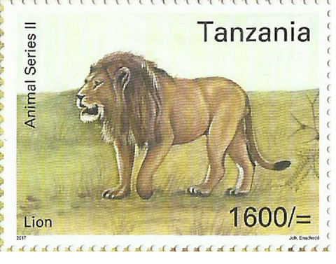 Souvenir sheet - Lion - Philately Tanzania stamps