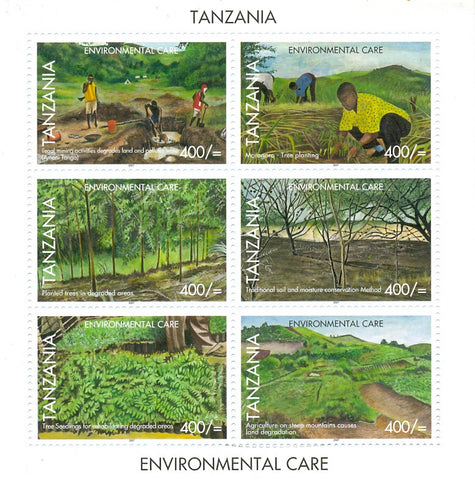 Environmental Care - Sheetlet - Philately Tanzania stamps