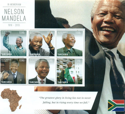 Nelson Mandela (1918-2013) - Sheetlet - Philately Tanzania stamps