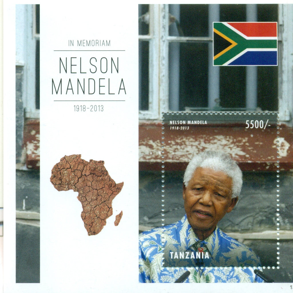 Nelson Mandela (1918-2013) - Souvenir - Philately Tanzania stamps