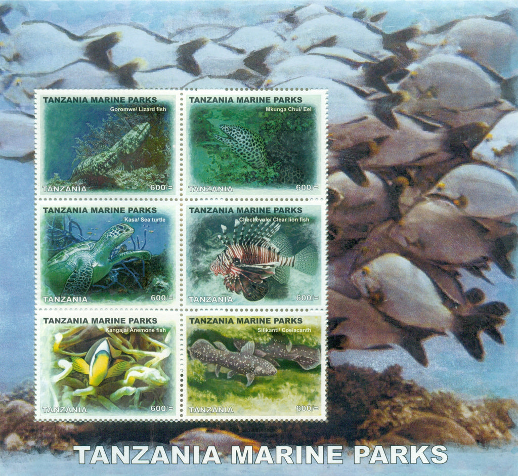 Tanzania Marine Park - Sheetlet - Philately Tanzania stamps