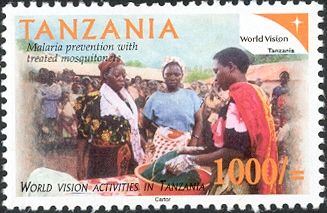 World Vision - Malaria Prevention - Philately Tanzania stamps