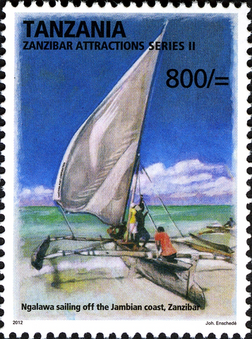 Ngalawa - Philately Tanzania stamps
