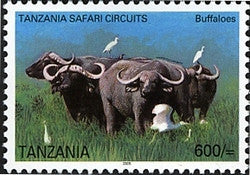 Tanzania Safari Circuits - Buffalo - Philately Tanzania stamps