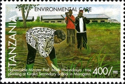 Environmental Care - Tree planting - Philately Tanzania stamps