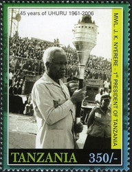First President of Tanzania -Mwl. J. K. Nyerere - Philately Tanzania stamps