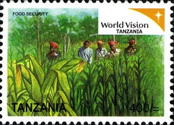 World vision Tanzania Series IV - Food Security - Philately Tanzania stamps