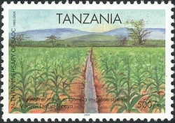 24th Anniversary of SADC - Irrigation of maize - Philately Tanzania stamps