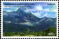 Famous East African Mountains - Udzungwa Mountain Range - Philately Tanzania stamps