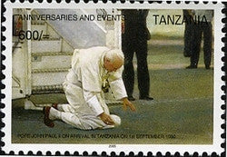 Anniversaries & Events - In Memoriam Pope John Paul II - Philately Tanzania stamps