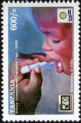 100th Anniversary of Rotary International - Polio Immunization - Philately Tanzania stamps