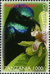 Species of Zanzibar - Preserve - Pemba Sunbird - Philately Tanzania stamps