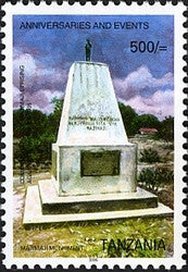 Anniversaries & Events - Majimaji Monument - Philately Tanzania stamps