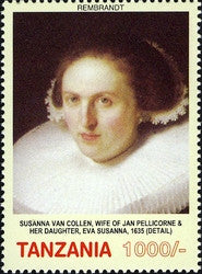 400th Anniversary of birth of Rembrandt Harmensz van Rijn - Philately Tanzania stamps