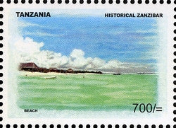 Historical Zanzibar - Beach - Philately Tanzania stamps