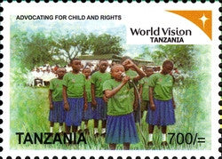 World vision Tanzania Series IV - Advocating for Child and Rights - Philately Tanzania stamps