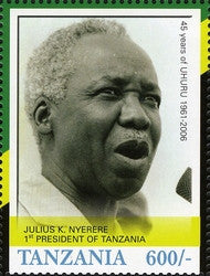 45th Anniversary of Tanzania Independence (1961-2006) - Julius K. Nyerere - Philately Tanzania stamps