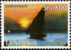 Beauty of Zanzibar - Zanzibar Sunset - Philately Tanzania stamps