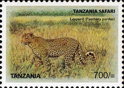 Tanzania Safari - Leopard - Philately Tanzania stamps