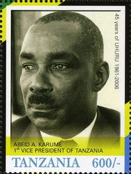 45th Anniversary of Tanzania Independence (1961-2006) - Abeid A. Karume - Philately Tanzania stamps