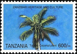Zanzibar Heritage and Culture - Coconut - Philately Tanzania stamps