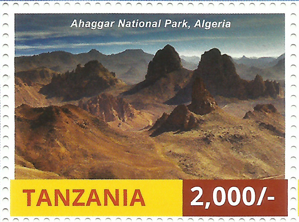 National Parks of Africa-Ahaggar - Philately Tanzania stamps