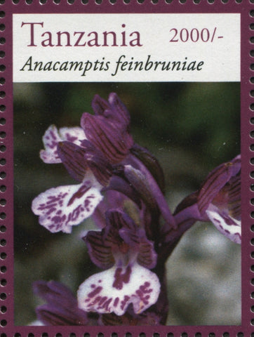Orchids-Anacamptis - Philately Tanzania stamps