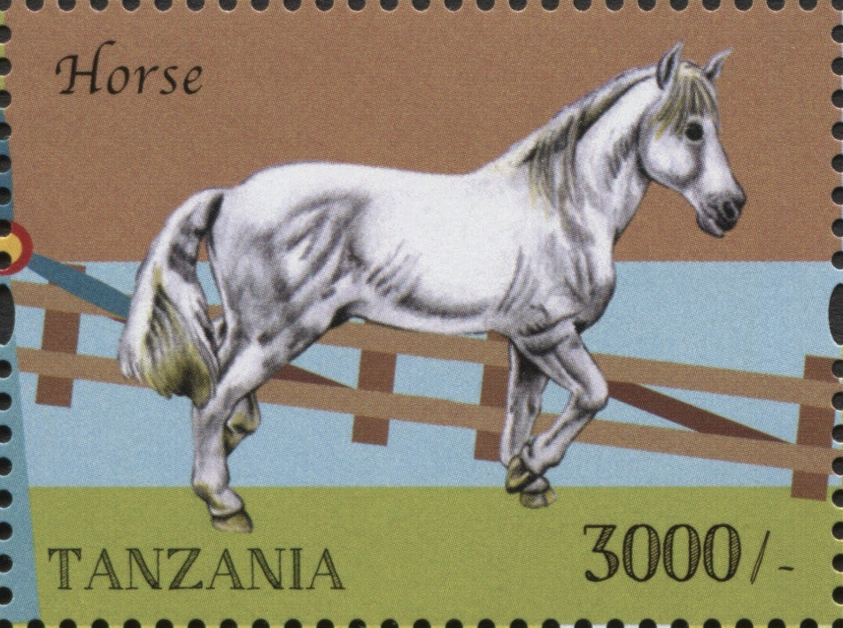Farm Animals-Horse - Philately Tanzania stamps