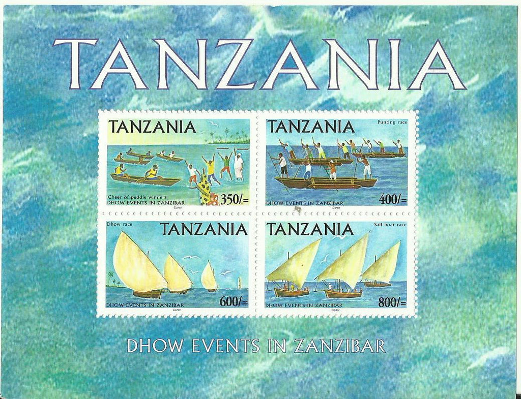 Dhow Events in Zanzibar - Sheetlet - Philately Tanzania stamps