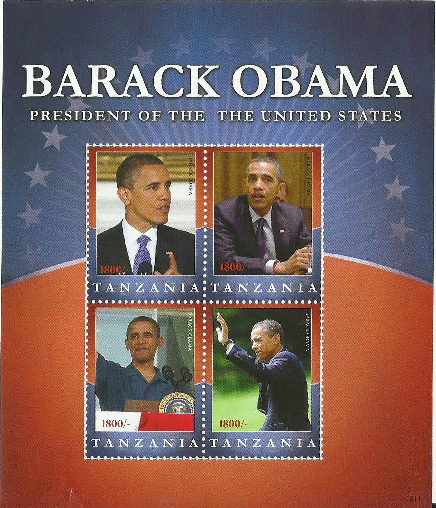 Barack Obama - President of the USA - Sheetlet - Philately Tanzania stamps