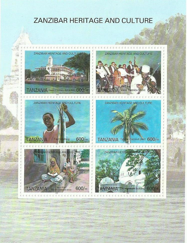 Zanzibar Heritage and Culture - Sheetlet - Philately Tanzania stamps