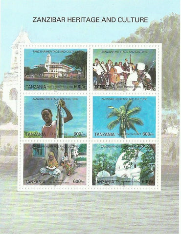 Zanzibar Heritage and Culture - Sheetlet - Philately Tanzania stamps