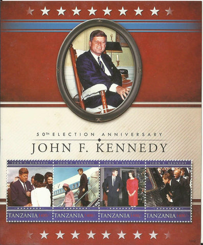 50th Election Anniversary of John F. Kennedy - Sheetlet - Philately Tanzania stamps