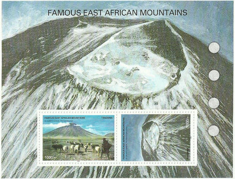 Famous East African Mountains - Sheetlet - Philately Tanzania stamps