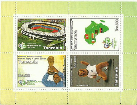 2006 FIFA World Cup Germany - Sheetlet - Philately Tanzania stamps