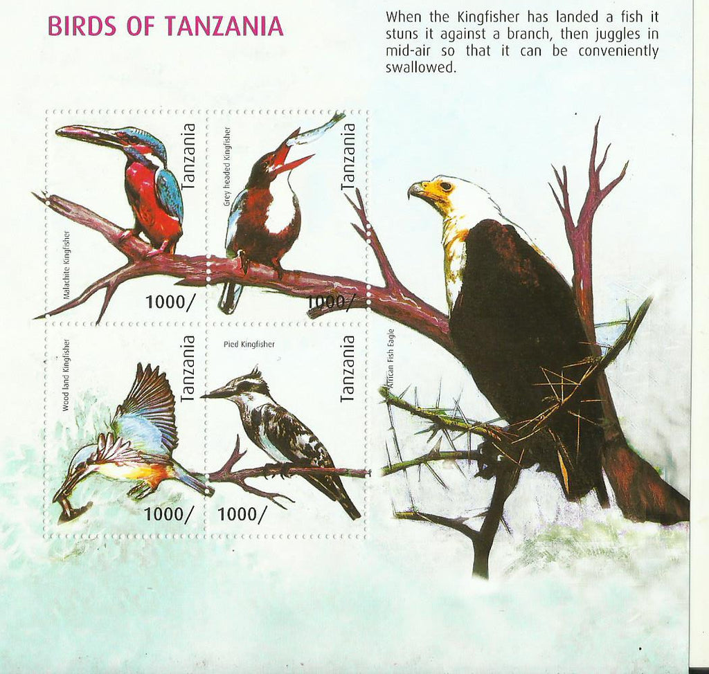 Birds of Tanzania - Sheetlet - Philately Tanzania stamps