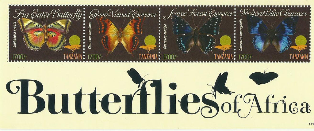 Butterflies of Africa - Sheetlet - Philately Tanzania stamps