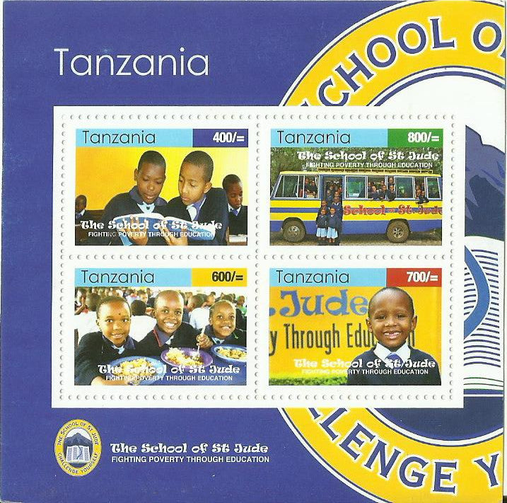 The School of St Jude - Sheetlet - Philately Tanzania stamps