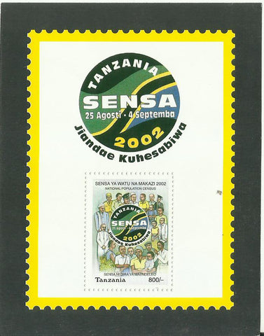 National Population Census 2002 - Souvenir - Philately Tanzania stamps