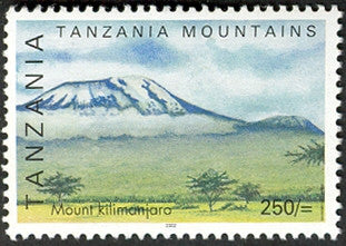 Tanzanian mountains - Mount Kilimandjaro - Philately Tanzania stamps