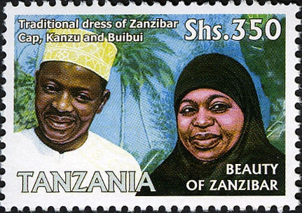 Traditional dress - Philately Tanzania stamps