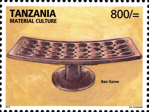 Bao game - Philately Tanzania stamps