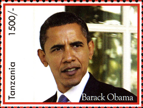 Barack Obama -44th President of the United States - Philately Tanzania stamps