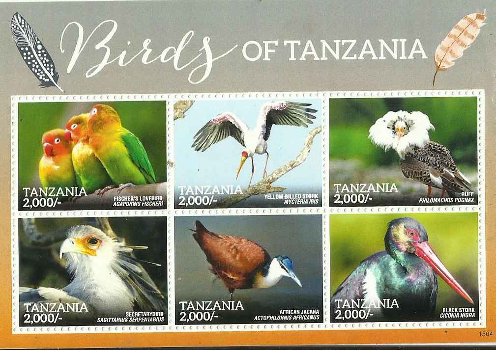 birds of Tanzania - Philately Tanzania stamps